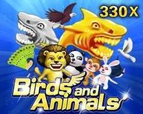 Exciting birds and animals casino slot with a jungle backdrop