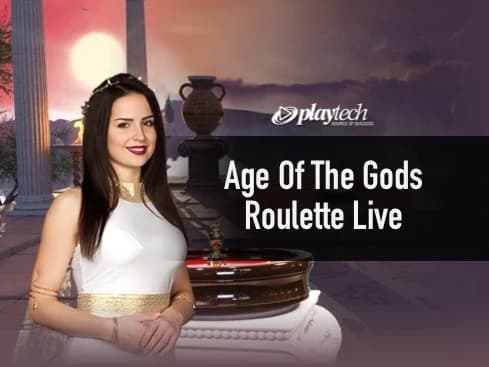 Spin for jackpots in Age of the Gods Bonus Roulette Live